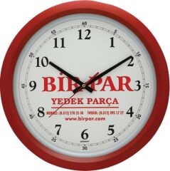 PLASTİK ÇERÇEVE ÇEMBERLİ DUVAR SAATİ 38 CM