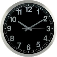 ALÜMİNYUM ÇERÇEVE METAL KADRAN DUVAR SAATİ 40 CM